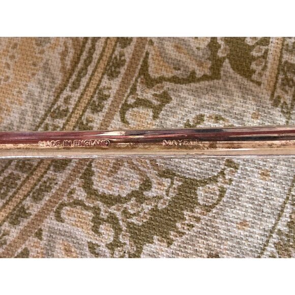 Vintage Mayell Silver Plate 9.5” Salad Serving Set Fork Spoon Made in England - Picture 5 of 5